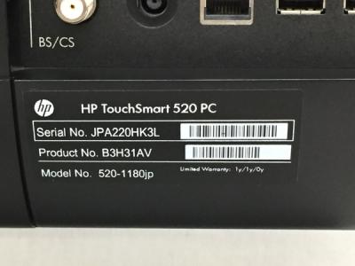 HP 520-1180jp(デスクトップパソコン)の新品/中古販売 | 1364151