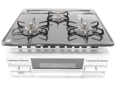 タカラスタンダード TN34V-60 ビルトインガスコンロ 3口 片面焼きグリル付き キッチン家電 システムキッチン LPガス用 18年製