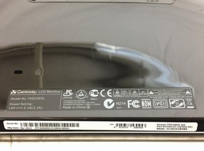 Gateway FHD2303L(モニタ、ディスプレイ)の新品/中古販売
