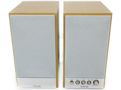 ONKYO オンキョー WAVIO GX-D90(Y) パワード アンプ内蔵 スピーカー ペア 木目