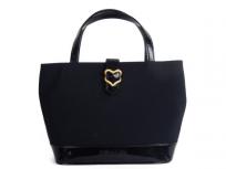 イヴサンローラン Yves Saint Laurent トートバッグ キャンバス ブラック