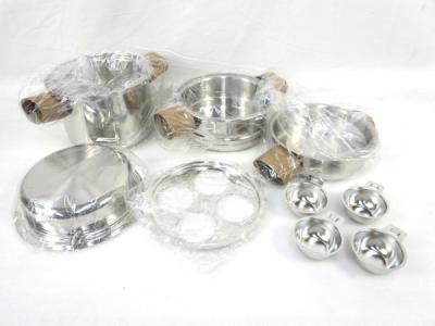 アムウェイ クィーン 4L仕切り板と万能カップセット 箱なし/未使用】 アムウェイ クィーン 4Lシチューパン セット +