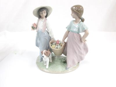 激安店舗 LLADRO リヤドロ 6250 人形(工芸 陶器 置物 一緒に浴びましょう 置物