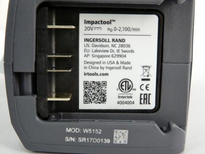 ingersoll rand W5152-K22-JP(電動工具)の新品/中古販売 | 1389974