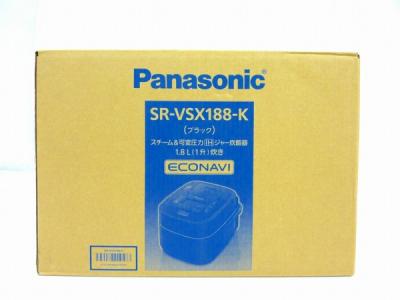 Panasonic SR-VSX188-K ブラック 黒 Wおどり炊き スチーム&amp;可変圧力IHジャー炊飯器 1升 パナソニック