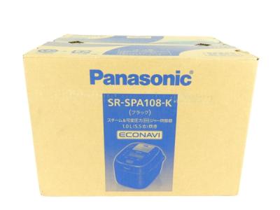 Panasonic パナソニック SR-SPA108-K ブラック スチーム 可変圧力 IHジャー 炊飯器