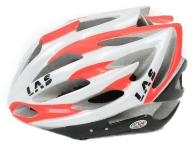 訳あり LAS VICTORY ホワイトオレンジ 53-59 自転車用 ヘルメット