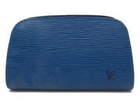 LOUIS VUITTON ルイ・ヴィトン エピ ドーフィーヌPM M48445 ポーチ コスメ 青 ブルー トレドブルー
