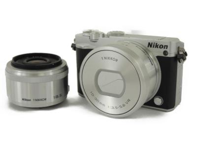 Nikon ニコン ミラーレス一眼 Nikon 1 J5 ダブルレンズキット シルバー デジタル カメラ