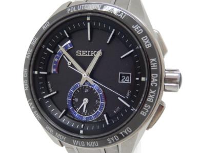 SEIKO】 ブライツ 8B54-0BB0 稼動品 シルバー&ブラック 映っ