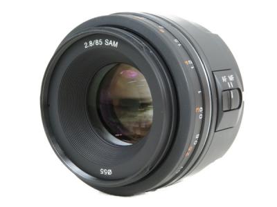 ソニー 85mm F2.8 SAM SAL85F28 単焦点 レンズ フード付き 中望遠 軽量
