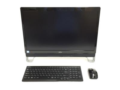 FUJITSU ESPRIMO WF1/X FMVWXF1BDH 液晶一体型 デスクトップ PC 23型 i3 6100T 8GB HDD1TB Win10 オーシャンブラック