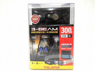 Tajima タジマ 3-BEAM LE-E301-BK ブラック ペタ LED ヘッドライト