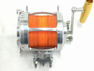 リール matsu 数量限定入荷】ケンマツ 30lbトローリングリール クリアー