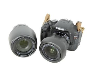 Canon キヤノン 一眼 レフ EOS Kiss X5 ダブルズームキット デジタル カメラ ブラック KISSX5-WKIT
