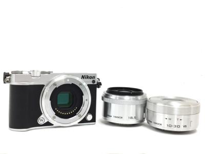 Nikon ニコン ミラーレス一眼 Nikon 1 J5 ダブルレンズキット シルバー デジタル カメラ