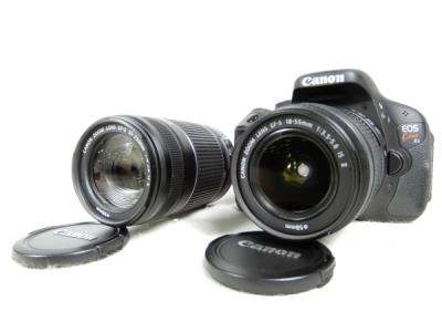 Canon キヤノン 一眼 レフ EOS Kiss X5 ダブルズームキット デジタル カメラ ブラック KISSX5-WKIT