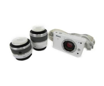 Nikon 1 J1 ダブルズームレンズキット ホワイト 付属品 おまけケース付 撮影 趣味 コレクション
