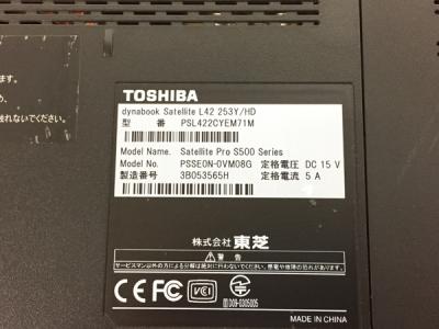 TOSHIBA L42 253Y/HD PSL422CYEM71M(ノートパソコン)の新品/中古販売
