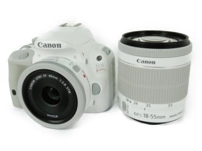 Canon キヤノン EOS Kiss X7 ダブルレンズキット 2 KISSX7WH-WLK2 デジタル 一眼レフ カメラ ホワイト