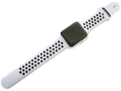 Apple Watch Nike+ Series 3 GPSモデル 42mm MQL32J/A ピュアプラチナ ブラックNikeスポーツバンド