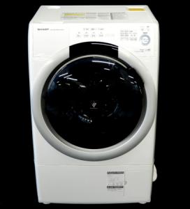 SHARP シャープ ES-S7A-WL コンパクト ドラム 洗濯 乾燥機 7kg 左開き 家電 大型