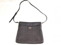 COACH コーチ F58297 シグネチャー ファイルバッグ ショルダーバッグ ブラウン