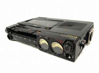SONY ポータブルカセットレコーダー デンスケ TC-D5 PRO II アダプター付 通電 回転確認