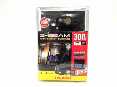 Tajima タジマ 3-BEAM LE-E301-BK ブラック ペタ LED ヘッドライト