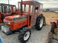 年末セール 長野県長野市発 クボタ L1-455 45馬力 989h 4WD トラクター 自作キャビン ロータリー ダンプ付き 直