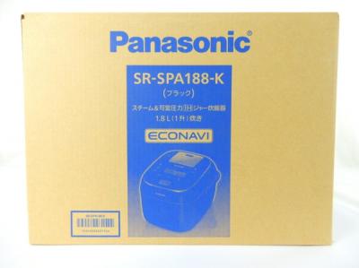 Panasonic パナソニック スチーム&amp;可変 圧力IHジャー 炊飯器 SR-SPA188-K 1升 ブラック