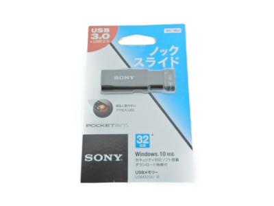 SONY ポケットビット USM32GU ノック式 USBメモリー 32GB ブラック