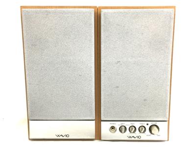 ONKYO オンキョー WAVIO GX-D90(Y) パワード アンプ内蔵 スピーカー ペア 木目
