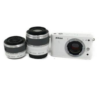 Nikon 1 J1 ダブルズームレンズキット ホワイト 付属品 おまけケース付 撮影 趣味 コレクション