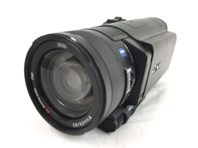 SONY ソニー ビデオカメラ FDR-AX100 4K 光学12倍 ブラック Handycam ハンディカム カメラ
