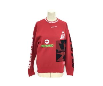 MARK&amp;LONA マーク&amp;ロナ MLM-9A-AB03 セーター RED ゴルフウエア 46インチ M