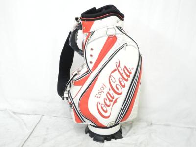 コカ・コーラ キャディバッグ ホワイト 46インチ対応 9型 ゴルフ