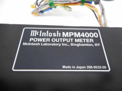 McIntosh MPM4000 マッキントッシュ パワー アウトプット