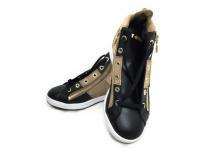 Mark & LONA マークアンドロナ Encore Zip High-cut Sneaker ML-ZK36 BLACK/BEIGE 23cm スニーカー