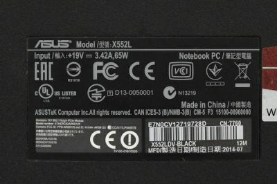 ASUS X552L(ノートパソコン)の新品/中古販売 | 1469068 | ReRe[リリ]