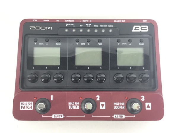 ZOOM B3 ベース用エフェクト アンプシミュレーター(ベース)-