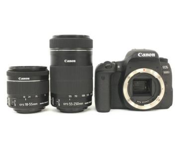 Canon キャノン 一眼レフ EOS 9000D ダブルズームキット カメラ 2420万画素 wifi EOS9000D-WKIT 18-55 mm f4-5.6 IS STM 55-250mm f4-5.6 IS STM