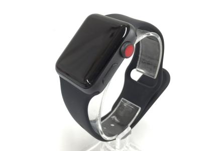 Apple アップル Apple Watch Series 3 38mm MTGP2J/A ブラックスポーツバンド スペースグレイ アルミニウム ケース スマートウォッチ