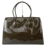 PRADA プラダ ハンドバッグ BN0514 パテント カーキ