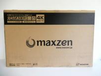 maxzen マクスゼン JU49SK03 49V型 4K対応 薄型 液晶テレビ