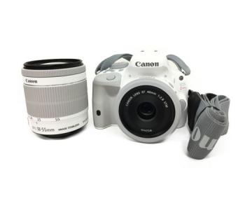 Canon キヤノン EOS Kiss X7 ダブルレンズキット KISSX7WH-WLK カメラ デジタル一眼レフ ホワイト