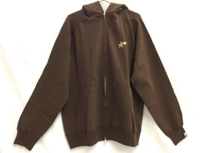 A BATHING APE アベイシングエイプ ジップパーカー スター刺繍 