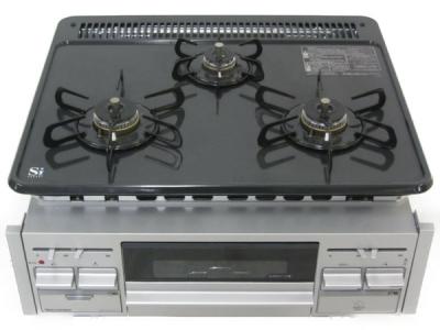タカラスタンダード TN34V-60 ビルトインガスコンロ 3口 片面焼きグリル付き キッチン家電 システムキッチン LPガス用 18年製