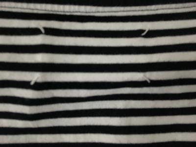 MARTIN MARGIELA マルタンマルジェラ Tシャツ カットソー ボーダー 白黒 グレーリブ Sサイズ(トップス)の新品/中古販売