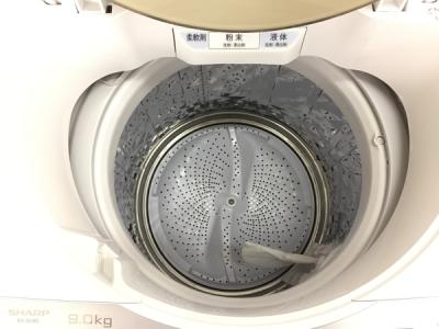 【未清掃】2018年製　中古洗濯機　シャープ　ES-GV9C 9kg 中古 9.0kg 送風乾燥 全自動洗濯機 シャープ ES-GV9A-N 2017年
